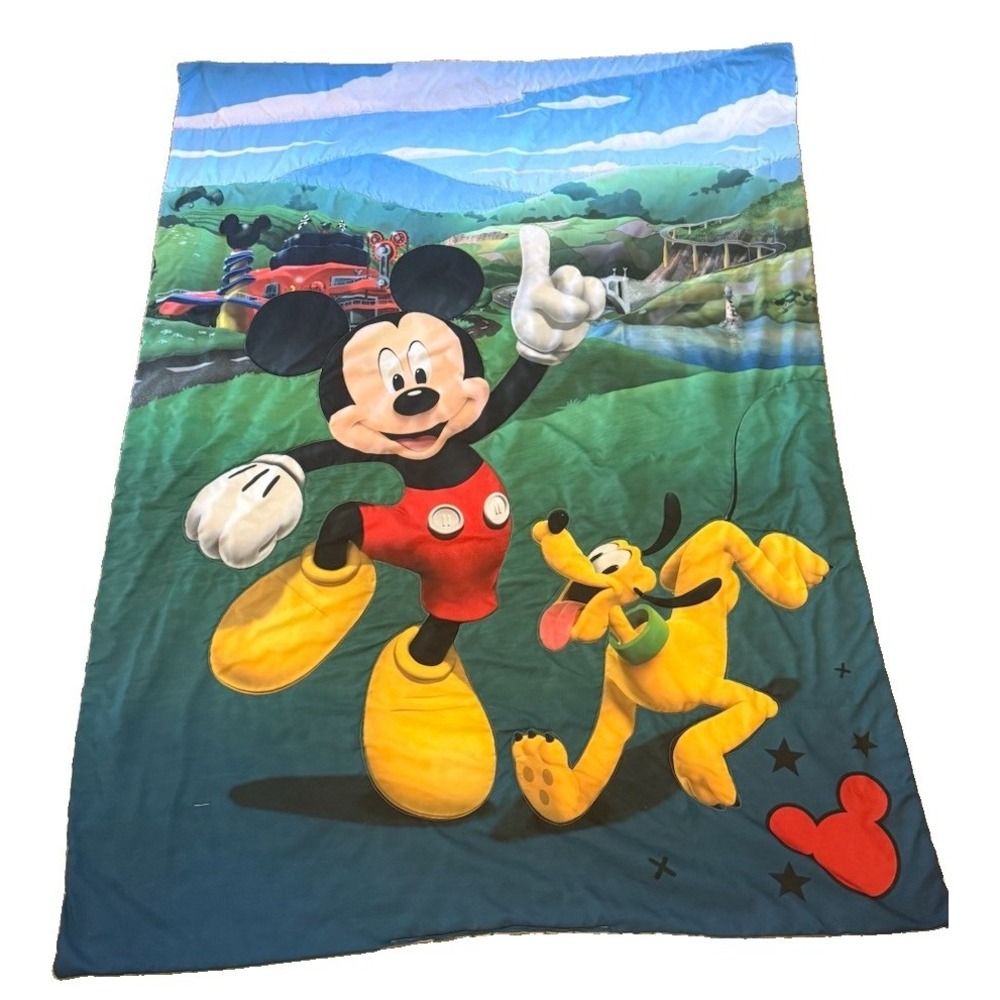 Disney Mickey Mouse Playhouse Goofy Toddler Comforter Blanket Kids 57x42